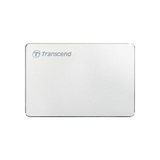 Transcend StoreJet 25C3S 2TB Disco Duro Externo 2.5 pulgadas USB 3.2 Gen 1 Tipo C, Plata, Incluye Cables USB-C a USB-A y USB-C a USB-C