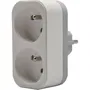 Quarx Interruptor Biplite 2P 16A Blanco y Gris Claro, Conforme a NF