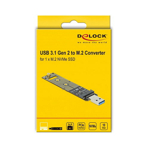 DeLOCK 64069 Controlador de memoria M.2 a M.2 NVMe 10 Gbit/s