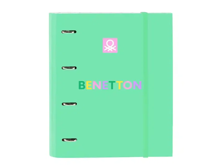 Safta Carpeta de Anillas Benetton Mint con Separadores DIN A4