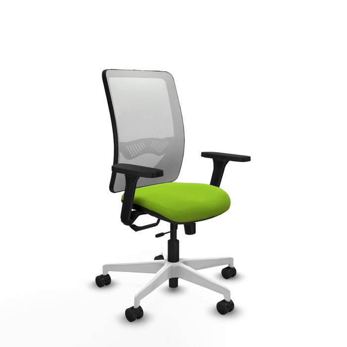 PIQUERAS Y CRESPO Silla de oficina Zulema con mecanismo Sincro/Traslack, Pistacho y Blanco PIQUERAS Y CRESPO Silla de oficina Zulema con mecanismo Sincro/Traslack, Pistacho y Blanco