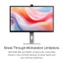 Alogic Clarity Pro 27 UHD 4K Monitor con Webcam 8MP y USB-C 65W PD