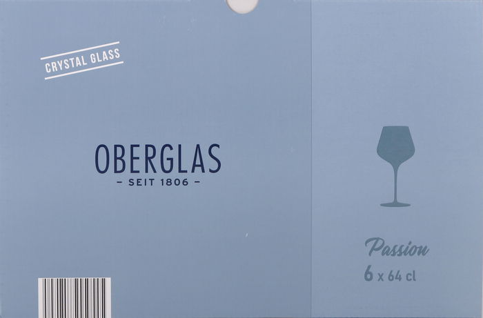 Inde Set 6 Copas Burgundy Passion 64Cl, 11,5x22,8x7 cm