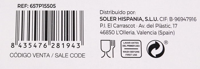 Inde Set 6 Copas Burgundy Passion 64Cl, 11,5x22,8x7 cm