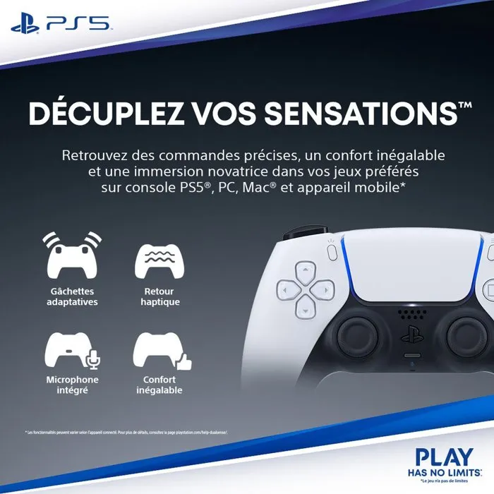 Sony DualSense Wireless Controller Mando para PS5 - Color Techno Red - Respuesta Háptica, Gatillos Adaptativos, Bluetooth, PC, Mac