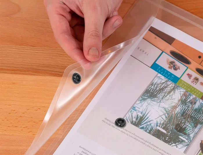 Liderpapel Carpeta Dossier con Broche DIN A3 Transparente Liderpapel Carpeta Dossier con Broche DIN A3 Transparente