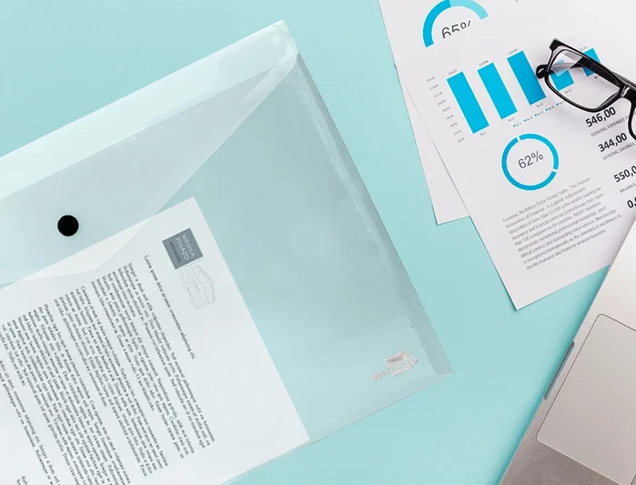 Liderpapel Carpeta Dossier con Broche DIN A3 Transparente Liderpapel Carpeta Dossier con Broche DIN A3 Transparente