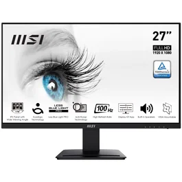 MSI Monitor MP273A 27 Pulgadas (69 cm) FHD 1920x1080 IPS 100Hz 1ms DisplayPort HDMI VGA Altavoces 9S6-3PB4CH-068