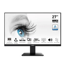 MSI Monitor MP273A 27 Pulgadas FHD IPS 100Hz 1ms, Panel Antideslumbrante, 1920x1080, 16:9, HDMI, DisplayPort, VGA, Altavoces, Montaje VESA