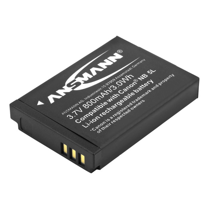 Ansmann A-Can NB-5L Batería recargable de ion de litio 3,7 V 850 mAh Ansmann A-Can NB-5L Batería recargable de ion de litio 3,7 V 850 mAh
