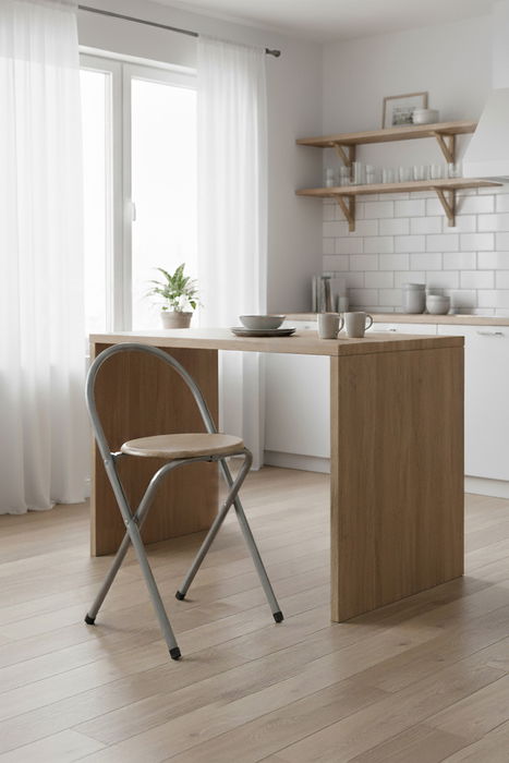 Inde Taburete con Respaldo Madera-Metal 36x41x67 cm 13,21 kg (6 Unidades)