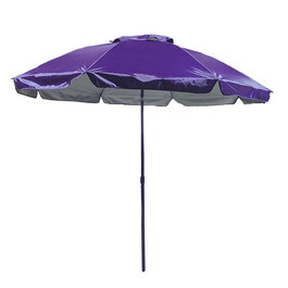 Marbueno Sombrilla Acero 6 Varillas D140 cm Nylon Color Morado Jardin, Piscina y Playa MARBUENO SUMMER 10470MO