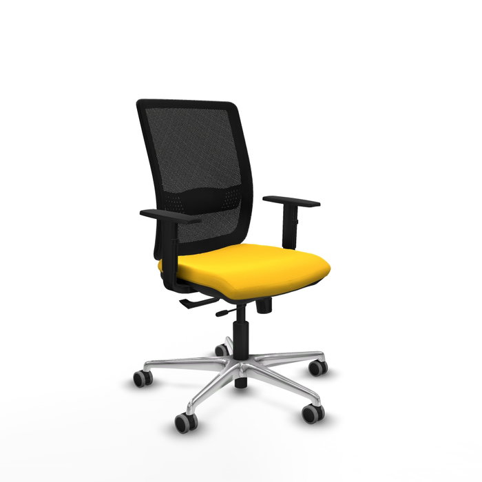 PIQUERAS Y CRESPO Silla de oficina Haches Amarillo y Negro PIQUERAS Y CRESPO Silla de oficina Haches Amarillo y Negro