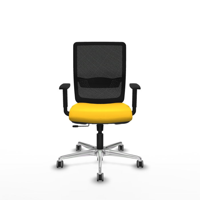 PIQUERAS Y CRESPO Silla de oficina Haches Amarillo y Negro PIQUERAS Y CRESPO Silla de oficina Haches Amarillo y Negro