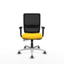 PIQUERAS Y CRESPO Silla de oficina Haches Amarillo y Negro
