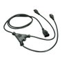 Lindy Cable de alimentación divisor IEC C14 a 2 x IEC C13, 1 m