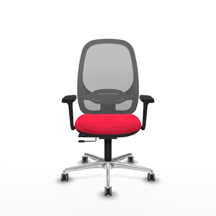 PIQUERAS Y CRESPO Silla de oficina Cilanco con mecanismo Sincro/Traslack, Rojo y Gris PIQUERAS Y CRESPO Silla de oficina Cilanco con mecanismo Sincro/Traslack, Rojo y Gris