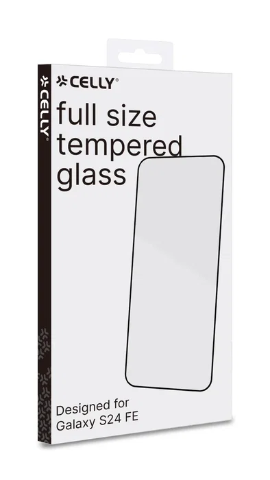 Celly FULLGLASS1106BK - Protector de Pantalla de Vidrio Templado 9H para Samsung Galaxy S24 FE - Pack de 10 Unidades, Protección Total, Antihuellas, Antigolpes y Antiarrañazos