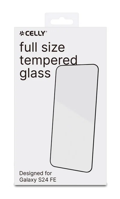 Celly FULLGLASS1106BK - Protector de Pantalla de Vidrio Templado 9H para Samsung Galaxy S24 FE - Pack de 10 Unidades, Protección Total, Antihuellas, Antigolpes y Antiarrañazos