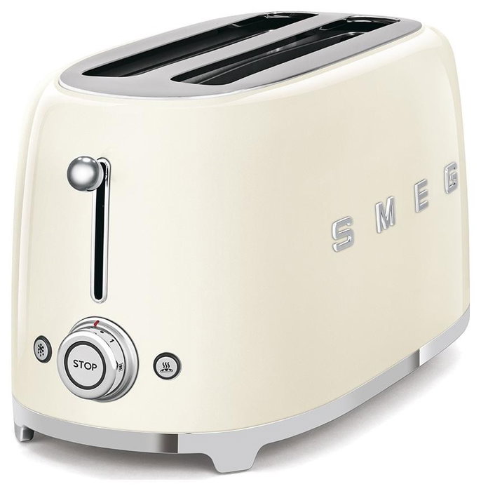 Smeg TSF02CREU Tostadora de estilo años 50, Crema Smeg TSF02CREU Tostadora de estilo años 50, Crema