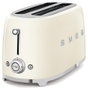 Smeg TSF02CREU Tostadora de estilo años 50, Crema