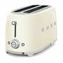 Smeg TSF02CREU Tostadora de 4 rebanadas, Crema