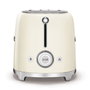 Smeg TSF02CREU Tostadora de estilo años 50, Crema