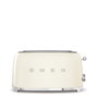 Smeg TSF02CREU Tostadora de estilo años 50, Crema