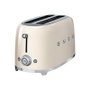 Smeg TSF02CREU Tostadora de 4 rebanadas, Crema
