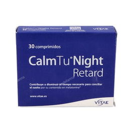 VITAE Calm Tu Night Retard 30Comp. Melatonina, Valeriana, Pasiflora, Amapola de California, Melisa