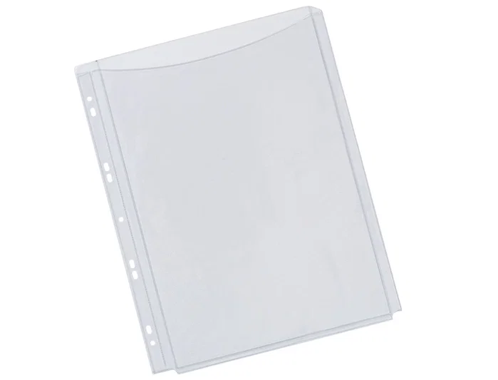 Q-connect Funda multitaladro con fuelle DIN A4, 180 mc, pack de 5 unidades