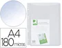 Q-connect Funda multitaladro con fuelle DIN A4, 180 mc, pack de 5 unidades