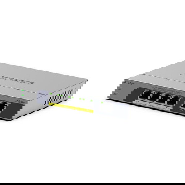 NETGEAR GS105PP Switch Gigabit no administrado 5 Puertos (4 PoE+ 30W) con Presupuesto PoE 83W para Montaje en Pared/Escritorio