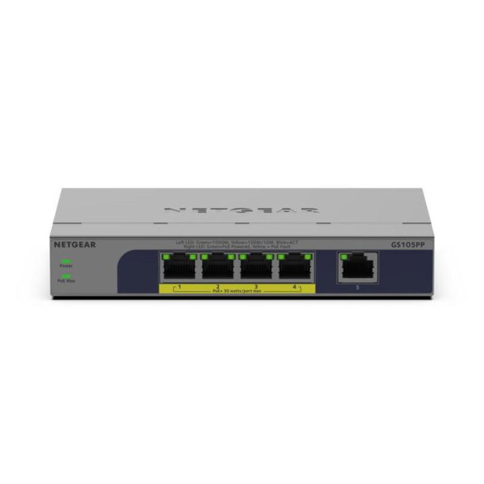 Netgear Switch PoE 5 Puertos GS105PP-300EUS GS105PP300EUS