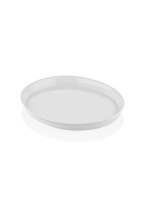Hermia CTT0006 Plato para Servir Tartas Porcelana Blanco 19 x 22 x 2 cm Hermia CTT0006 Plato para Servir Tartas Porcelana Blanco 19 x 22 x 2 cm