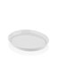 Hermia CTT0006 Plato para Servir Tartas Porcelana Blanco 19 x 22 x 2 cm
