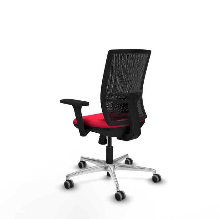 PIQUERAS Y CRESPO Silla de oficina Yunquera con mecanismo Sincro, Rojo y Negro PIQUERAS Y CRESPO Silla de oficina Yunquera con mecanismo Sincro, Rojo y Negro