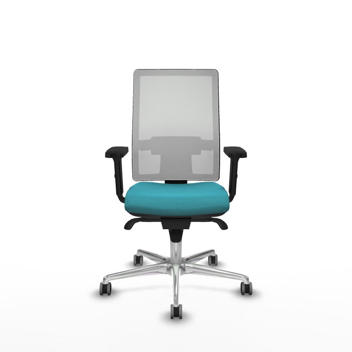 PIQUERAS Y CRESPO Silla de oficina Horna con mecanismo Sincro, Turquesa y Blanco PIQUERAS Y CRESPO Silla de oficina Horna con mecanismo Sincro, Turquesa y Blanco