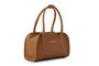 Lucky Bees Amelia Bolsa de Hombro Mustard en Cuero de Polivinilo Elegante y Duradera