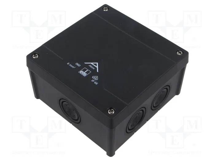 SPELSBERG ABOX-060-L/SW Caja de conexiones IP66 negra SPELSBERG ABOX-060-L/SW Caja de conexiones IP66 negra