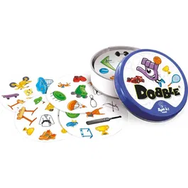 Asmodee ZYGOMATIC Juego Dobble - Juego de Observación y Reflejos para Familia y Amigos, Caja Metal, 2 a 8 Jugadores, Edad 6+, Francés