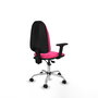 PIQUERAS Y CRESPO Silla de oficina Algarra Rosa con mecanismo de contacto permanente