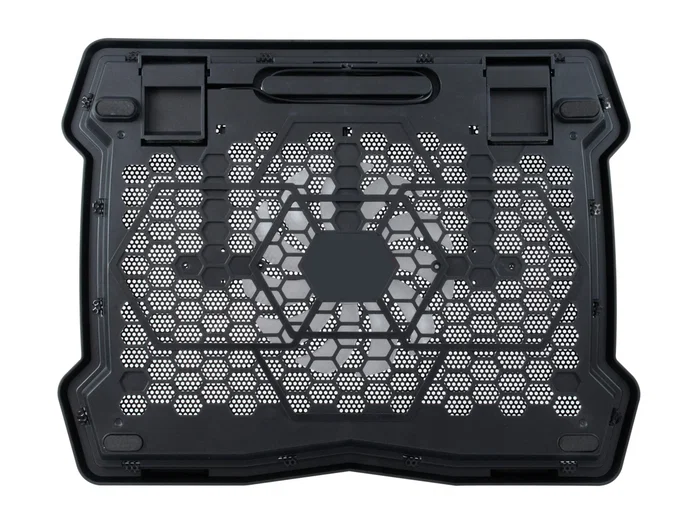 Conceptronic THANA05B Cooling Pad para Portátil 15.6", 1 Ventilador USB 12.5 cm con Iluminación LED Azul, Color Negro