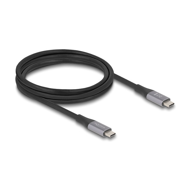 DeLOCK Cable USB Type-C a USB Type-C 40 Gbps 2 m Gris Metal DeLOCK Cable USB Type-C a USB Type-C 40 Gbps 2 m Gris Metal
