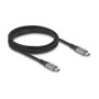 DeLOCK Cable USB Type-C a USB Type-C 40 Gbps 2 m Gris Metal