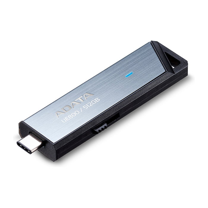ADATA UE800 512 GB USB-C 3.2 (10 Gbit/s) Aluminio Cepillado Plata
