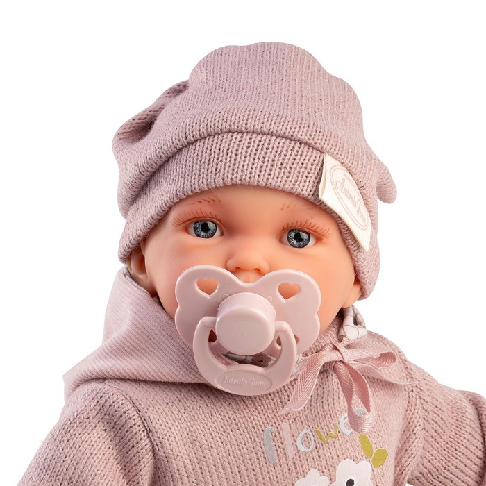 Muñecas Antonio Juan Muñeca Petit Blandito con Sudadera de Pana y Lana, 27 cm, Look Cálido y Moderno, Referencia 12444