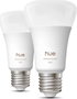 Philips Hue Pack de 2 bombillas LED A60 luz blanca y de colores E27
