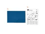 Nobo Tablero de anuncios essence de fieltro azul 1800x1200 mm