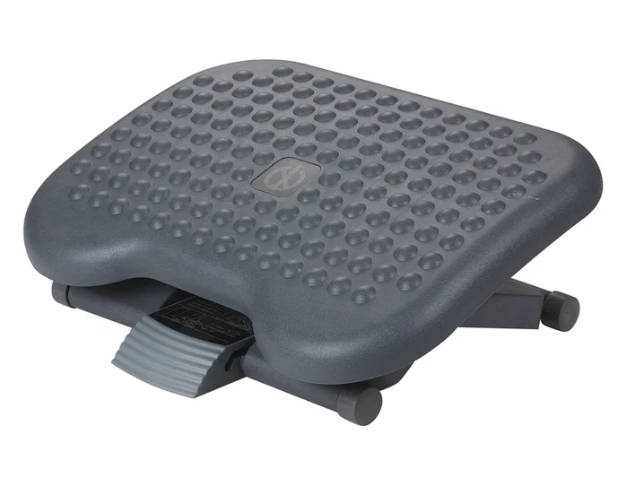 Q-connect Reposapiés plástico ajustable premium